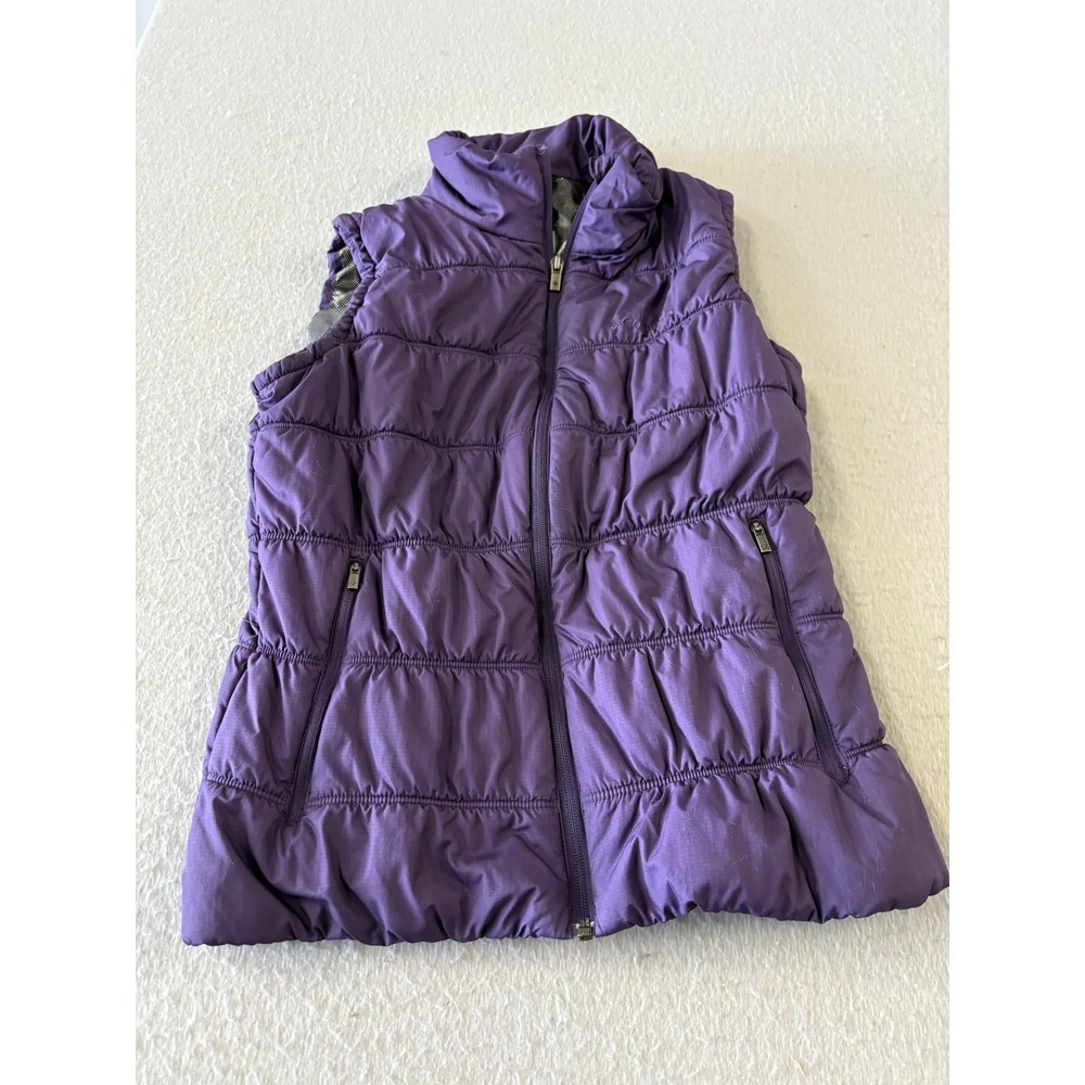 Columbia Vest Womens Medium Purple Omni-Heat Quilted Puffer Zip Pockets Warm